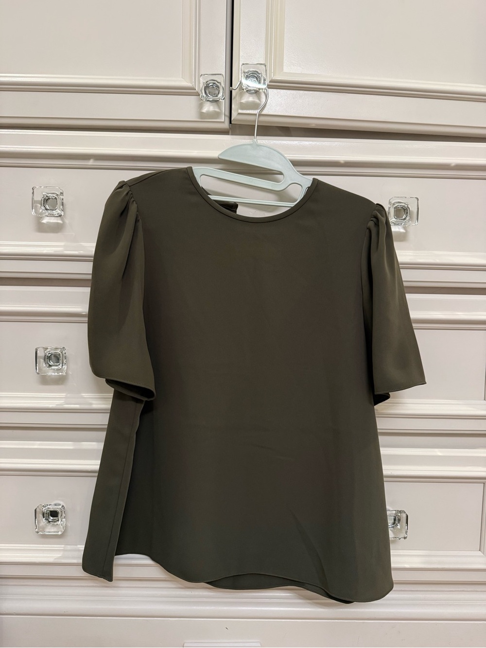 Aritzia Women’s Matilda Blouse - Dark Olive (NWT)
